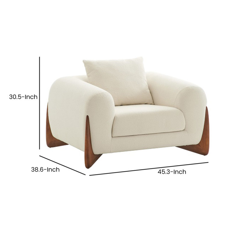 Armchair discount dimensions inches